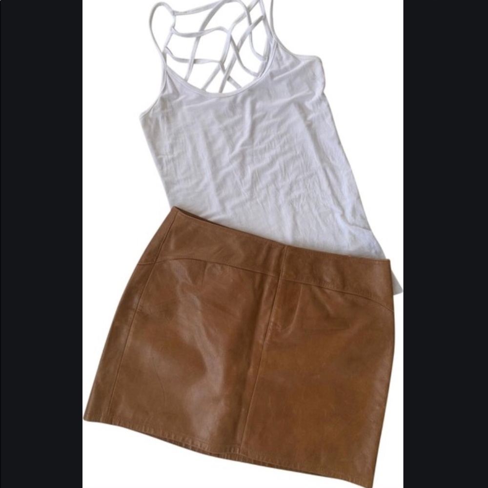 Gap 100% Leather Skirt - Picture 5 of 7